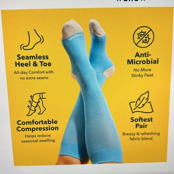 Wellow Women’s compression socks (18-25mmHg) *NWOT - Picture 6 of 8